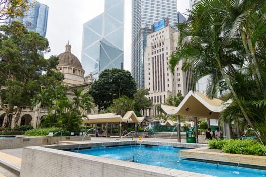 Hong Kong 05 April 2024: Chater Garden in Hong Kong central