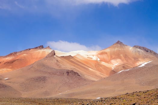 Bolivian landscape, Salvador Dali desert view. Beautiful Bolivia