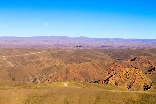 Bolivian mountains landscape,Bolivia.Andean plateau view