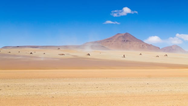 Bolivian landscape, Salvador Dali desert view. Beautiful Bolivia