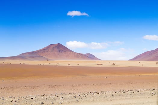Bolivian landscape, Salvador Dali desert view. Beautiful Bolivia