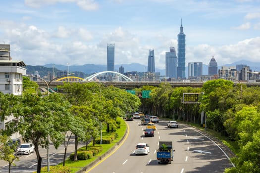 Taipei, Taiwan 25 July 2023: Taipei city landmark