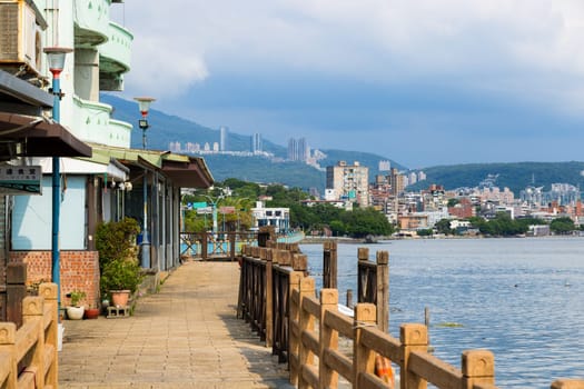 Taiwan 23 August 2023: Tamsui waterfront in Taiwan