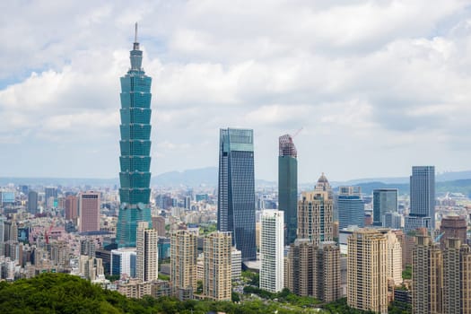 Taipei, Taiwan 15 August 2023: Taipei city landmark