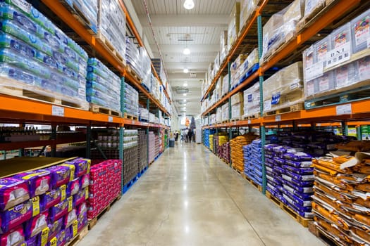 Taiwan 30 October 2023: Inside of the Costco store in Taiwan