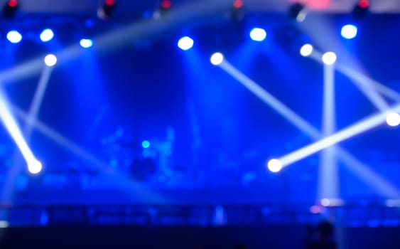 Abstract blurred image background of stage lights. Party, concert and entertainment concept