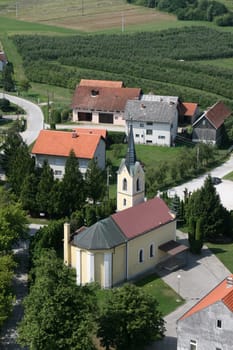 The parish church of St. John the Baptist in Gornji Desinec, Croatia
