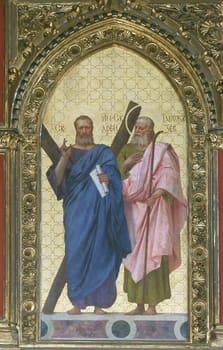 Saints Andrew and James, iconostasis in the Greek Catholic Cathedral of the Holy Trinity in Krizevci, Croatia