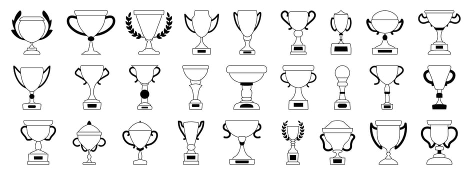 Collection of Various Trophy Illustrations