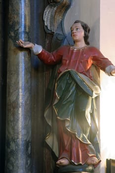 St. John, statue on the Altar of the Passion of Jesus in the parish church of Our Lady of Snow in Kutina, Croatia
