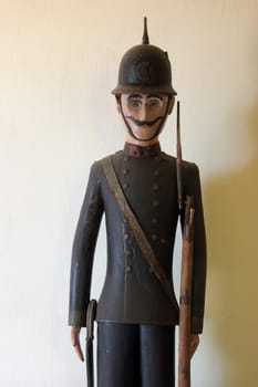 Soldier guarding God's tomb, Church of Our Lady of Health in Jadruhi, Croatia