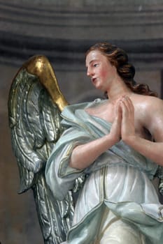 Angel, statue on the main altar in the Church of the Assumption of the Virgin Mary in Samobor, Croatia