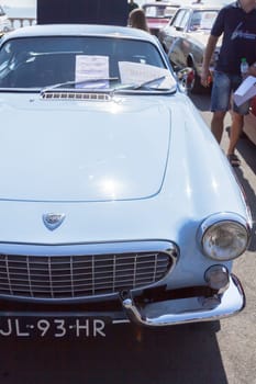 Burgas Sea Garden / Bulgaria / Europe - July 02, 2016 Ninth Parade of Retro Cars and Motorcycles.Selective focus with shallow depth of field.
