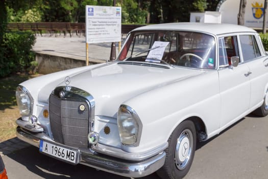 Burgas Sea Garden / Bulgaria / Europe - July 02, 2016 Ninth Parade of Retro Cars and Motorcycles.Selective focus with shallow depth of field.