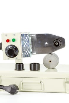 Electric soldering iron for polypropylene pipes and fittings