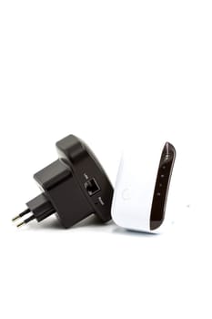 Wireless WiFi Repeater for your home network on a white background