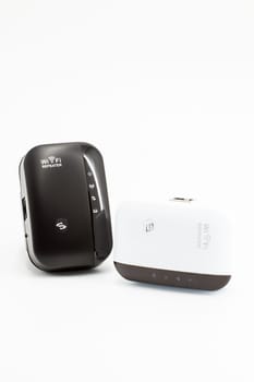 Wireless WiFi Repeater for your home network on a white background