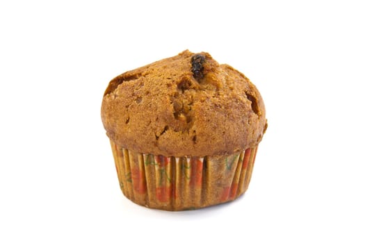 Muffin with fruit prepared traditional home recipe