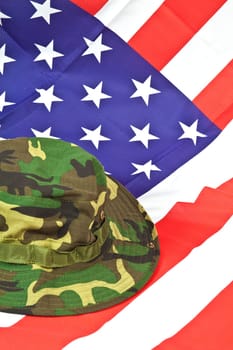 Military equipment - camouflage hat part of the battle attire of the armed forces