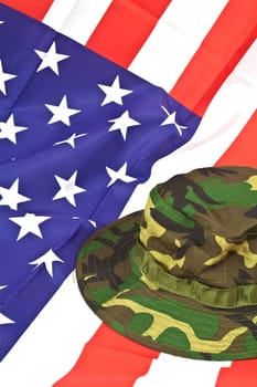 Military equipment - camouflage hat part of the battle attire of the armed forces