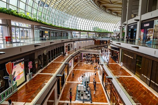 SINGAPORE - MAY 10, 2024: Interior of The Shoppes at Marina Bay Sands in Singapore