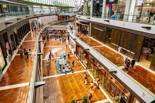 SINGAPORE - MAY 10, 2024: Interior of The Shoppes at Marina Bay Sands in Singapore