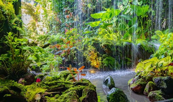 Cloud Forest in the Gardens by the Bay nature park in Singapore.