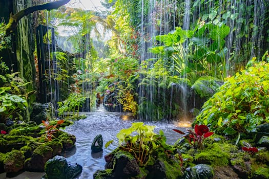 Cloud Forest in the Gardens by the Bay nature park in Singapore.