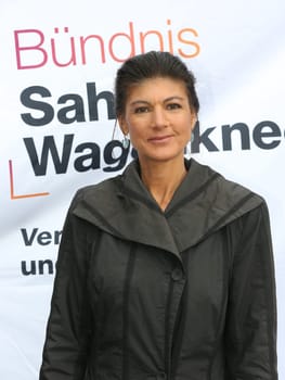 Sahra Wagenknecht (BSW) bei Wahlkampfveranstaltung vom Bündnis Sahra Wagenknecht in Magdeburg am 05.06.2024
