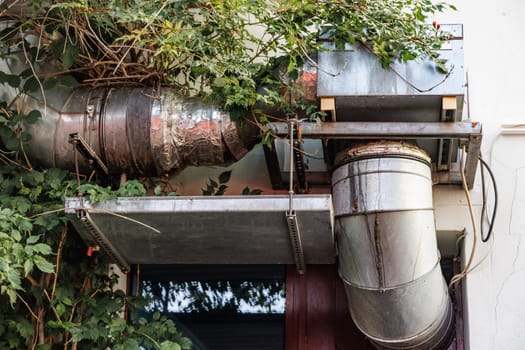 Exhaust system in the catering industry.