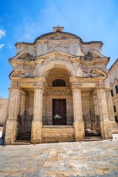The Church of St Catherine of Alexandria was built in 1576 by Italian knights from the Order of St John and is known as the Church of St Catherine of Italy. Valletta. Cultural heritage of Malta