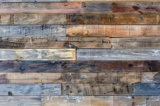 Reclaimed timber panel texture background with recycled wood planks and vintage appeal