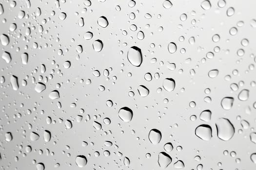 Rainy day with droplets against a transparent white canvas, perfect for cozy compositions