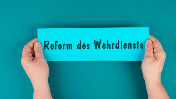 Reform of the conscription, german language, military army service, armed forces in Germany, recruiting soldiers