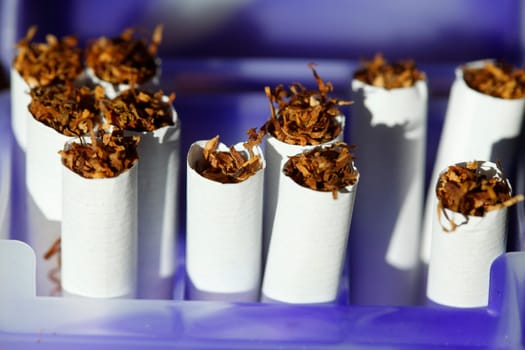 Cigarettes in a cigarette pack, Germany