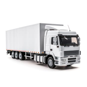 Truck isolated on white AI generated image