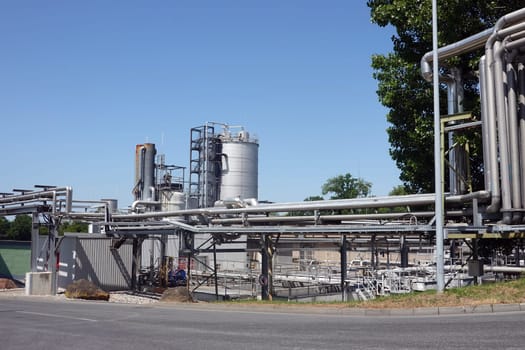 Smurfit Kappa Papierfabrik Zülpich - betriebseigene Kläranlage zur Reinigung der Abwässer,Nordrhein-Westfalen, Deutschland