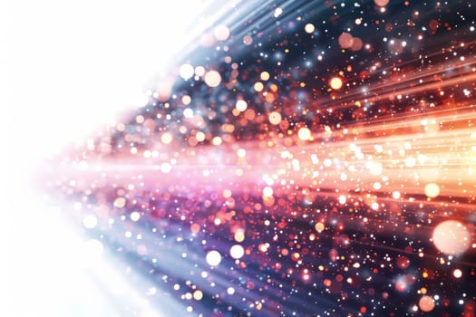 Sparkling comet-like sparkles streaking across a transparent white backdrop, adding dynamism and energy