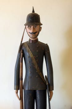Soldier guarding God's tomb, Church of Our Lady of Health in Jadruhi, Croatia