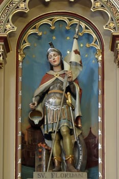 Altar of Saint Florian in the church of the Saint Peter in Ivanic Grad, Croatia