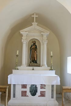 Altar in the Chapel of Saint Roch in Orebic, Croatia