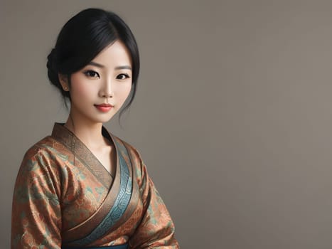 Beautiful fashion portrait of asian woman