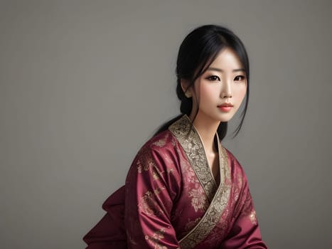 Beautiful fashion portrait of asian woman