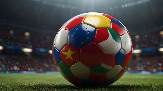 Football soccer ball championship concept