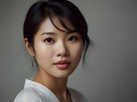Beautiful fashion portrait of asian woman