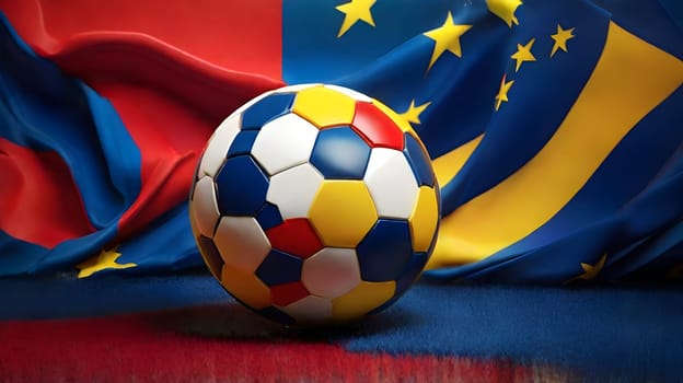 Football soccer ball championship concept