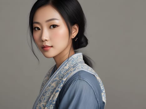 Beautiful fashion portrait of asian woman