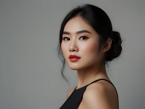 Beautiful fashion portrait of asian woman