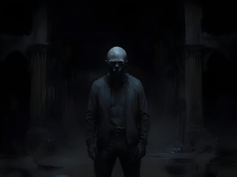 Zombie man in the city