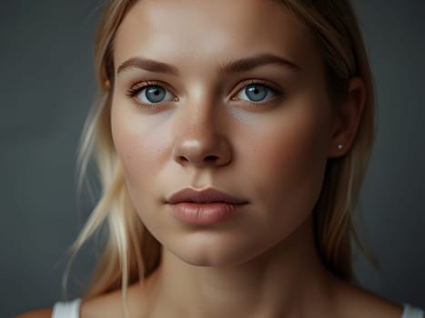 Beautiful portrait of Scandinavian woman
